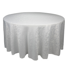 China Factory Wholesale Custom Restaurant Table Table Damask Jacquard Polyester Banquet Round